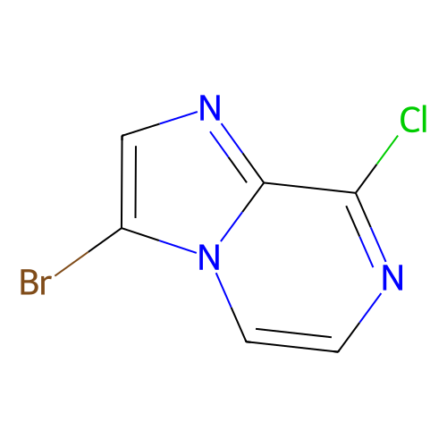 3-溴-<em>8</em>-氯咪唑并[1,2-a]吡嗪，143591-<em>61</em>-1，97%
