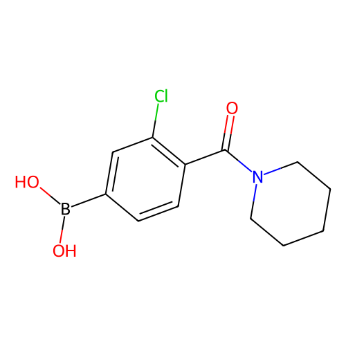 3-氯-4-(<em>哌啶</em>-1-羰基)<em>苯基</em>硼酸，850589-50-3，98%