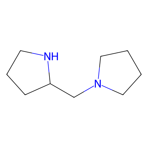 (R)-(-)-1-(2-<em>吡咯烷</em>基甲基)<em>吡咯烷</em>，60419-23-0，98%