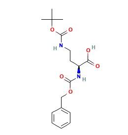 (S)-<em>2</em>-(((<em>苄</em><em>氧基</em>)<em>羰基</em>)<em>氨基</em>)-4-((叔丁<em>氧基</em><em>羰基</em>)<em>氨基</em>)丁酸，49855-91-6，95%
