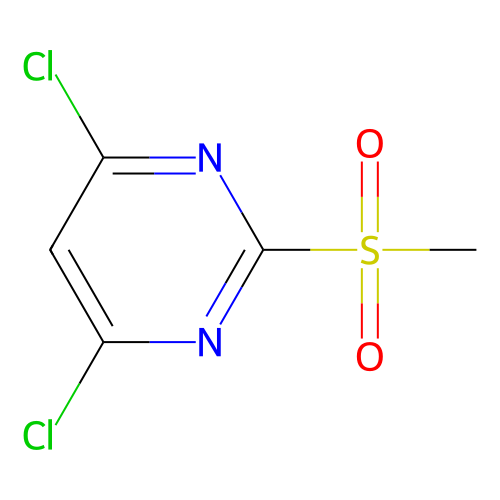 <em>4</em>,6-<em>二</em><em>氯</em>-<em>2</em>-甲砜基嘧啶，4489-<em>34-3</em>，>98.0%(GC)