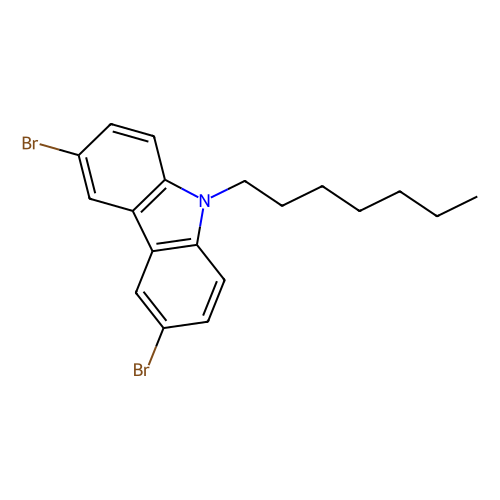 3,6-二溴-9-<em>庚基</em>-9H-咔唑，1103535-99-4，98%
