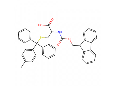 Fmoc-S-4-甲基三苯甲基-L-半胱氨酸，269067-38-1，98%