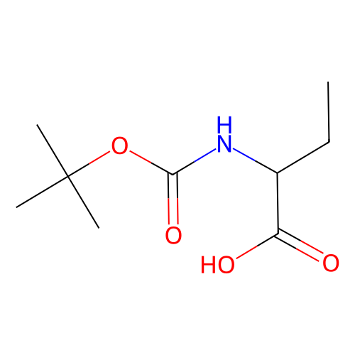 (S)-<em>2</em>-(<em>Boc</em>-<em>氨基</em>)丁酸，34306-42-8，97%