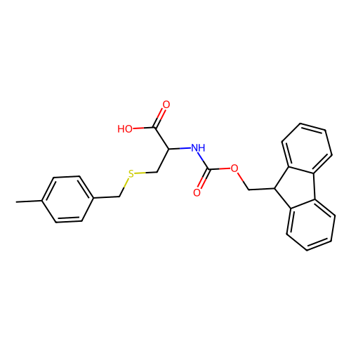 N-芴甲氧羰基-<em>S</em>-(4-甲基<em>苄基</em>)-L-<em>半胱氨酸</em>，136050-67-4，98%