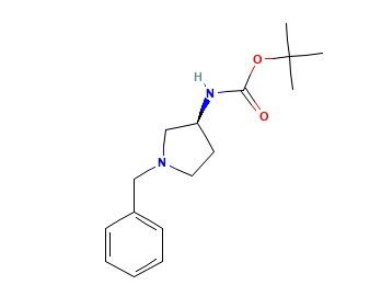 (S)-(-)-<em>1</em>-苄基-3-(<em>Boc</em>-氨基)<em>吡咯烷</em>，131852-53-4，97%