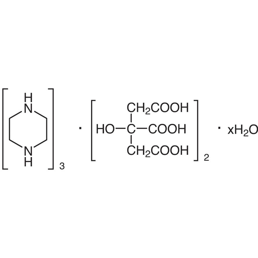 柠檬酸<em>哌嗪</em><em>水合物</em>，144-29-6，>98.0%(T)