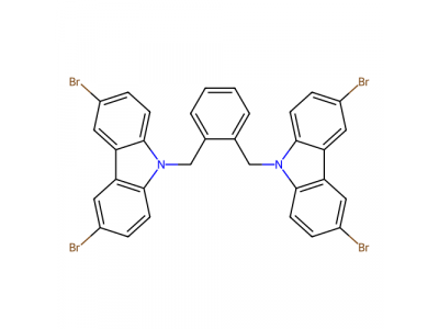 1,2-双[(3,6-二溴-9H-咔唑-9-基)甲基]苯，222166-46-3，98%