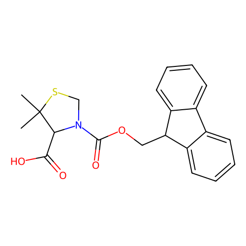 Fmoc-（<em>S</em>）-5,5-<em>二</em>甲基-1,3-噻唑烷-<em>4</em>-<em>羧酸</em>，141636-66-0，98%