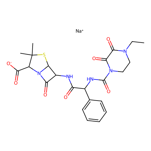 哌拉西林钠，59703-84-3，10mM in DMSO