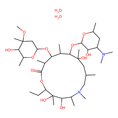 阿奇霉素 二水合物，117772-70-0，10mM in DMSO