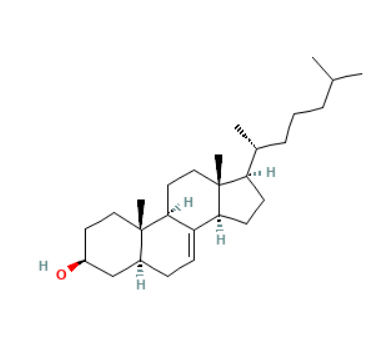 5α-胆固醇-<em>7</em>-烯-<em>3</em>β-醇，80-99-9，>99%