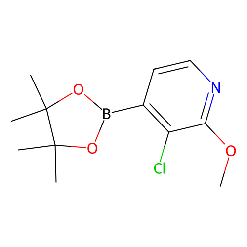 3-氯-<em>2</em>-<em>甲</em><em>氧基</em><em>吡啶</em>-4-<em>硼酸</em>频哪<em>醇</em>酯，1073353-73-7，95%