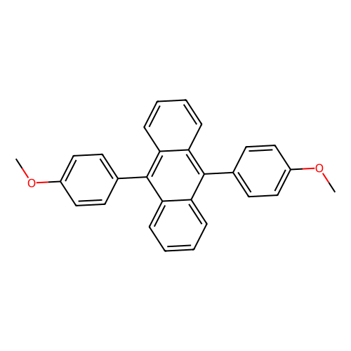 9,10-双(4-甲氧基苯基)蒽，24672-76-2，≥98%(HPLC