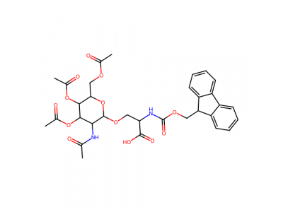 N-芴甲氧羰基-O-(2-乙酰氨基-3,4,6-三-O-乙酰基-2-脱氧-α-D-吡喃半乳糖基)-L-丝氨酸，120173-57-1，≥98%