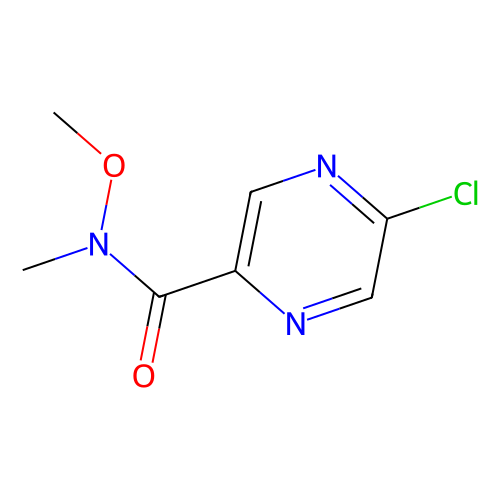 <em>5</em>-氯-<em>N</em>-甲氧基-<em>N</em>-甲基-2-吡嗪羧酰胺，1211533-01-5，98%