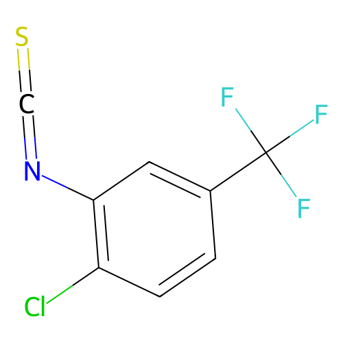 2-氯-5-(<em>三</em><em>氟</em><em>甲基</em>)苯基硫<em>异氰酸</em><em>酯</em>，23165-49-3，98%