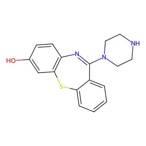 11-(1-哌嗪)-二苯并[b,f][1,4]硫氮杂卓-7-醇，232597-73-8，95