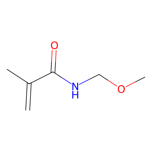 N-(甲氧基甲基)甲基丙烯酰胺 (<em>含</em>稳定剂<em>MEHQ</em>)，3644-12-0，>85.0%(GC)
