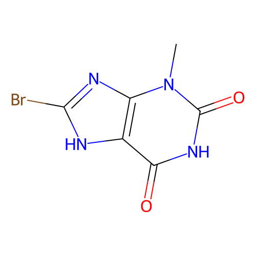 8-<em>溴</em>-<em>3</em>-甲基黄嘌呤，93703-<em>24-3</em>，>98.0%(HPLC)