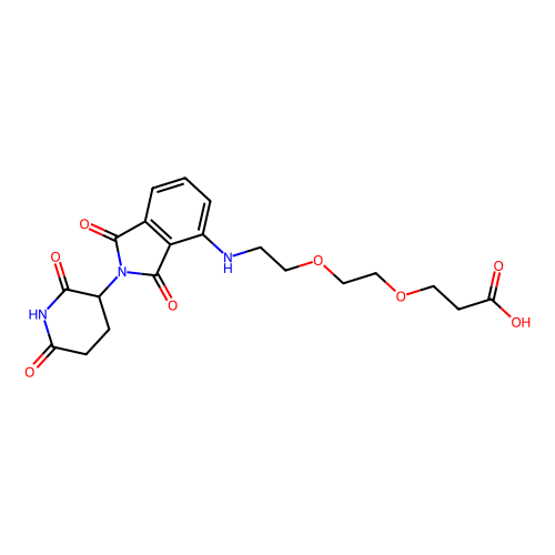 Pomalidomide-<em>PEG2-COOH</em>，2140807-17-4，≥95%(HPLC)