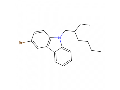 3-溴-9-(2-乙基己基)-9H-咔唑，628336-85-6，≥98.0%