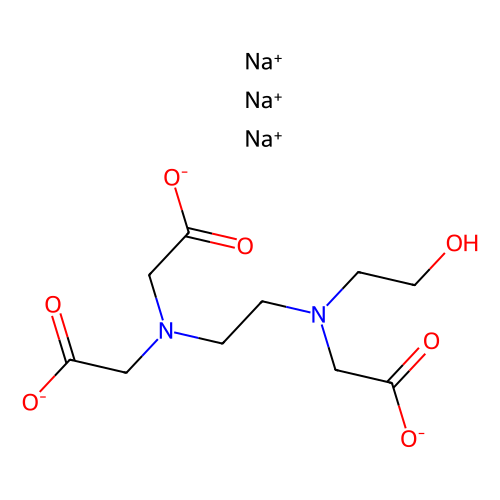 <em>N</em>-(2-羟乙基)乙二胺-<em>N</em>,<em>N</em>′,<em>N</em>′-三乙酸 三钠盐 <em>溶液</em>，139-89-9，~41% in H2O (T)