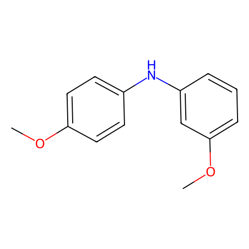 3-<em>甲</em>氧基-N-(<em>4</em>-<em>甲</em><em>氧</em><em>苯基</em>)苯胺，3661-49-2，98%