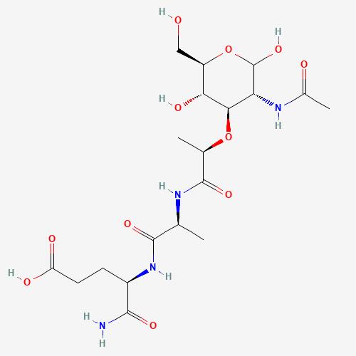 N-乙酰胞<em>壁</em>酰基-L-丙氨酰基-D-异谷氨酰胺 水合物，53678-77-6，98%