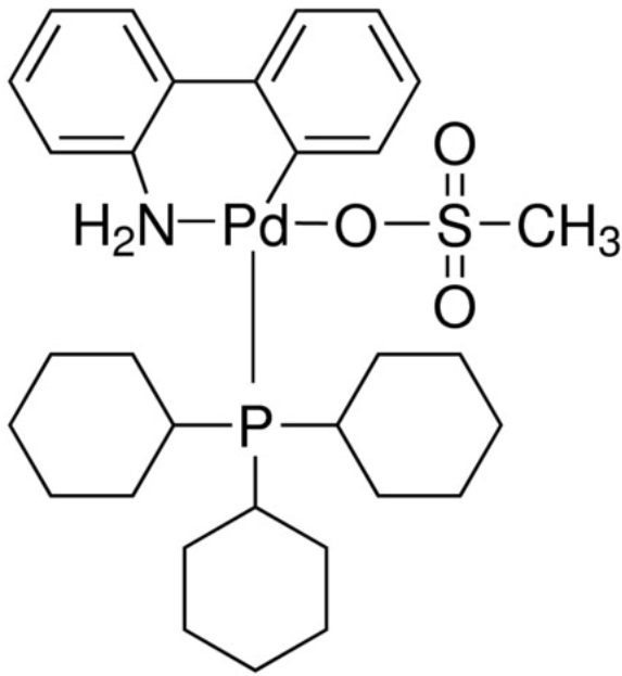 甲烷磺酰（<em>三环己基</em><em>膦</em>）（2''-氨基-<em>1,1</em>''-联苯-2-<em>基</em>）钯（II），1445086-12-3，98%