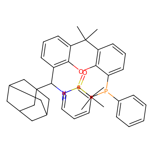 [S（R）]-<em>N</em>-（（（<em>1</em>R）-（金刚烷-<em>1</em>-基）（<em>5</em>-（二苯基膦基）-9,9-二甲基-9H-
黄嘌呤-4-基）甲基）-2-甲基-2-丙烷亚磺酰胺，2162939-91-3，95%