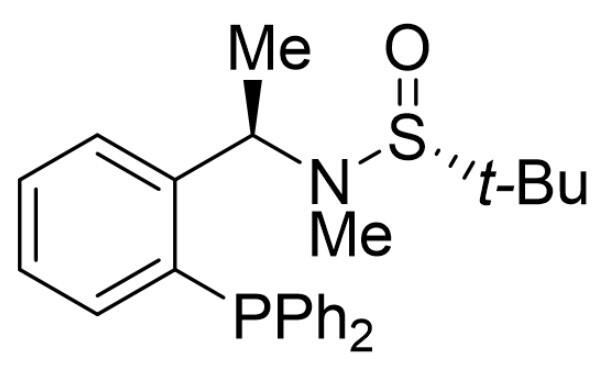 [S(R)]-N-[(1R)-2-(二苯基膦)-1-苯基乙基]-N-甲基-2-<em>叔</em><em>丁基</em><em>亚</em><em>磺</em><em>酰胺</em>，≥95%
