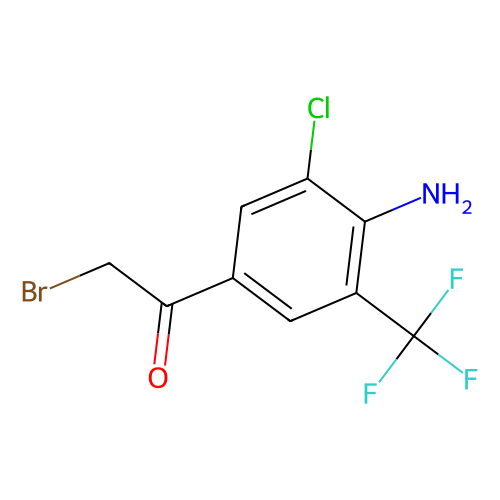 <em>1</em>-[<em>4</em>-氨基-<em>3</em>-氯-<em>5</em>-（三氟甲基）苯基]-<em>2</em>-溴-乙酮，97760-87-7，95％