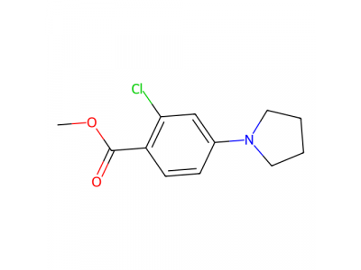 2-氯-4-(1-吡咯烷基)苯甲酸甲酯，175153-38-5，97%