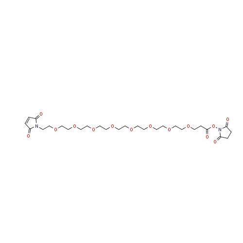 马来<em>酰</em><em>亚胺</em>-PEG8-<em>琥珀</em><em>酰</em><em>亚胺</em><em>酯</em>，2055033-05-9，97%