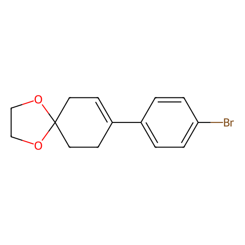 8-(4-溴苯基)-1,4-二氧杂螺[4.5]<em>癸烷</em>-7-烯，125962-60-9，98%