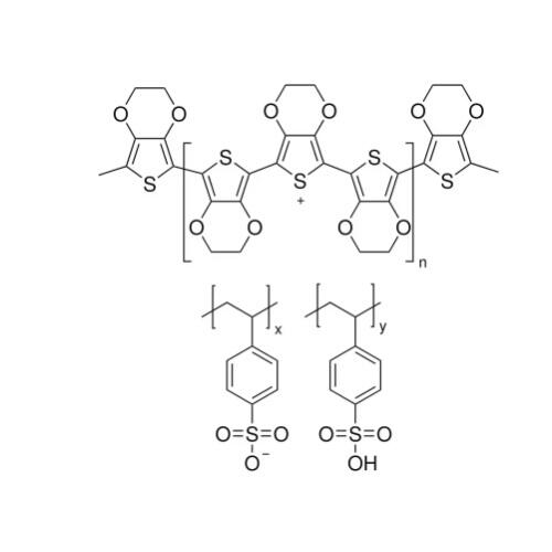<em>聚</em>（<em>3</em>,4-亚乙基二氧噻吩）-<em>聚</em>（<em>苯乙烯</em><em>磺酸</em>盐），155090-83-8，H₂O中的1.1%,无表面活性剂,高导电等级