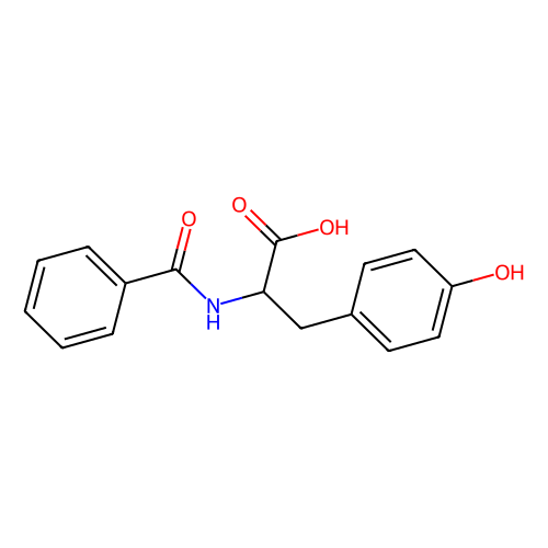 <em>N</em>-苯甲酰-<em>L</em>-<em>酪氨酸</em>，2566-23-6，>98.0%(HPLC)(T)