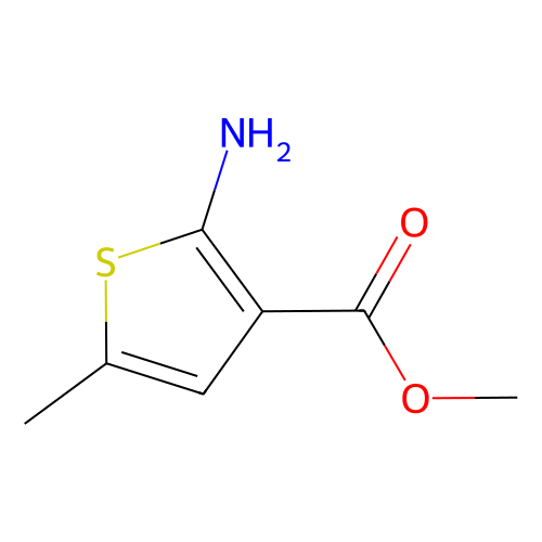 2-氨基-<em>5</em>-甲基<em>噻吩</em>-<em>3</em>-<em>羧酸</em>甲酯，19369-53-0，97%