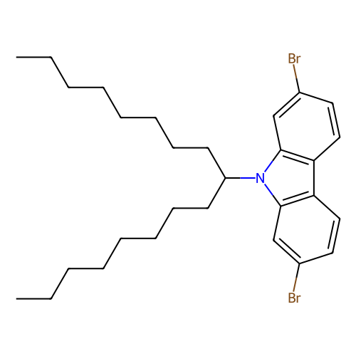 2,7-二溴-9-(9-<em>十七</em><em>烷基</em>)咔唑，955964-73-5，>98.0%(HPLC)