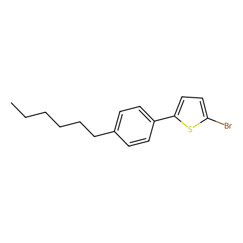 2-溴-5-(4-己基<em>苯基</em>)<em>噻吩</em>，934368-79-3，98%