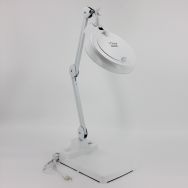 芯硅谷® E3723 底座式弯臂LED放大镜灯,圆形镜片