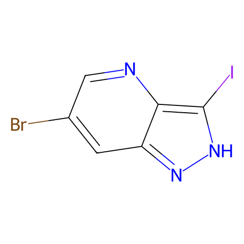 6-<em>溴</em>-<em>3</em>-<em>碘</em>-1H-吡唑并[<em>4</em>,3-b]<em>吡啶</em>，1305208-17-6，98%