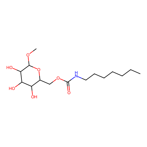 6-<em>O</em>-(N-庚甲酰)-<em>甲基</em>-α-<em>D</em>-<em>葡萄糖</em>苷，115457-83-5，98%