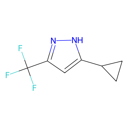 5-环丙基-3-(三氟甲基)-1H-吡唑，1027617-<em>86-2，96</em>%