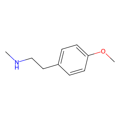 N-甲基-2-(<em>4</em>-甲氧基<em>苯基</em>)<em>乙胺</em>，4091-50-3，>95.0%(GC)(T)