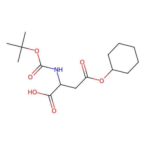 N-叔丁<em>氧</em><em>羰</em>酰基-D-天冬氨酸4-环己酯，112898-18-7，98%