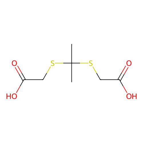 2,2’-[丙烷-2,2-二基双(硫)基]二乙酸，4265-58-1，95
