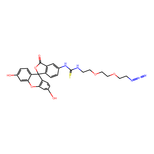荧光素-PEG<em>2</em>-叠氮化物，1146195-72-3，95%