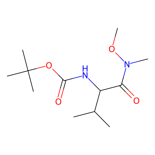 (S)-2-(BOC-氨基)-<em>N</em>-甲氧基-<em>N</em>,<em>3</em>-二甲基丁酰胺，87694-<em>52</em>-8，95%